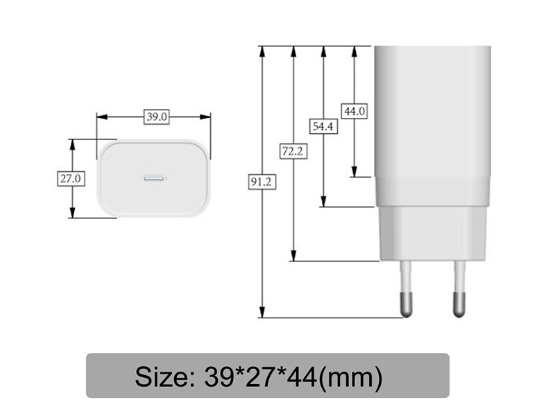 PD20W wall charger S-TR-151(图2)