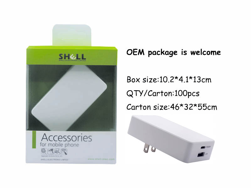 PD 20W+2.4A Foldable wall charger S-TR-146A(图4)